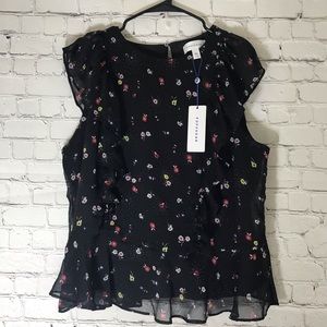 NWT Popsugar flowered blouse.  Never worn.